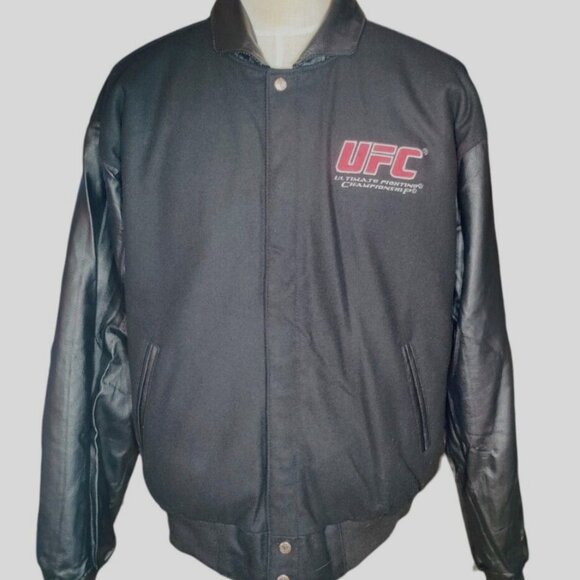 UFC Ultimate Fighting Championship Reversible Bomber Jacket Mens L **READ** - Picture 2 of 15